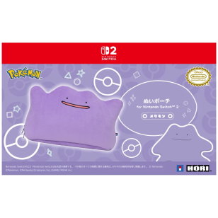 Hori Pokemon 百變怪 大臉毛絨收納包 NSX-185